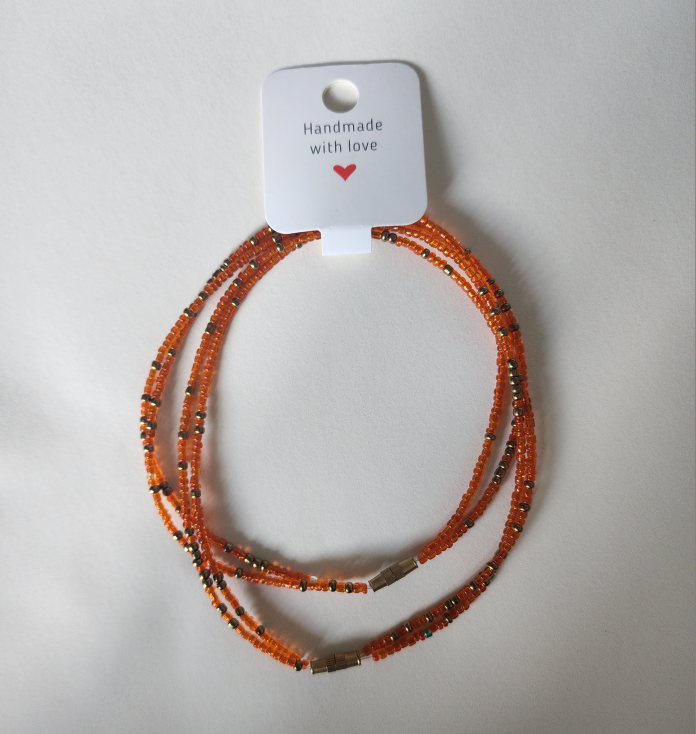 ( 2pcs set )Double handmade Beaded Anklets : $9.99 - photo 3