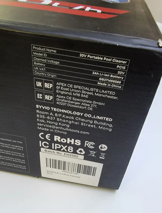 Enhulk Cordless Pool Vacuum 2025 | 13.4” Head, Telescopic Pole image indicator(7)