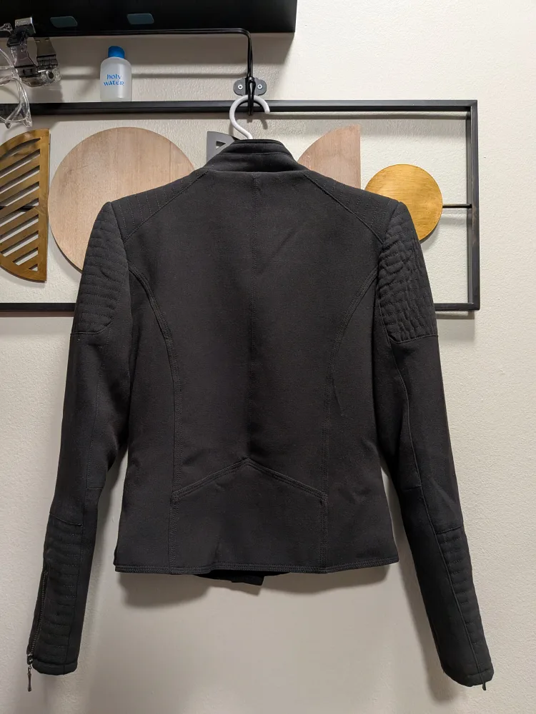 Mario Serrani Black Moto Jacket - Size 2 image indicator(4)