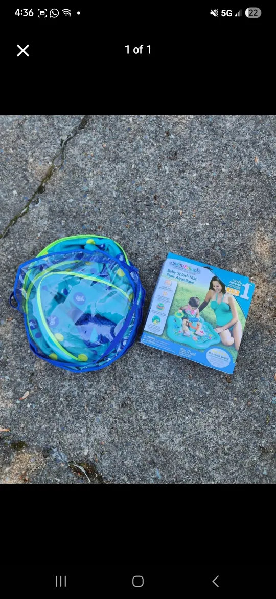 SwimSchool Baby Splash Mat - New in Box! thumbnail