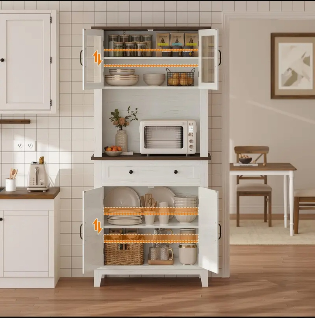 New in Box-DICTAC White Storage Cabinet - Like New! - photo 2