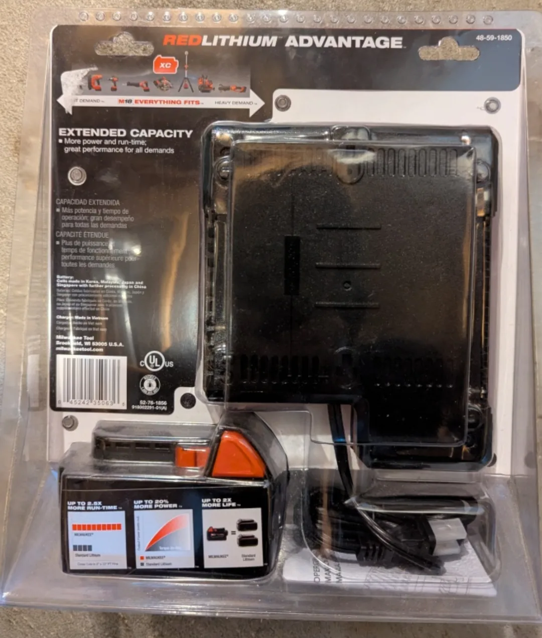 New Milwaukee M18 Battery Charger & 5.0 Battery image indicator(4)