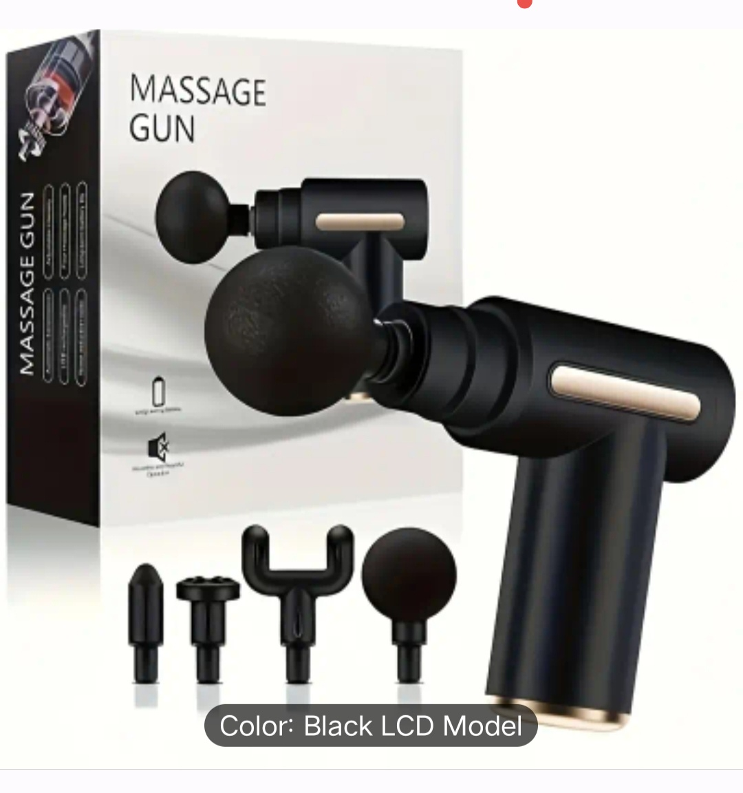 Black LCD Model Massage Gun