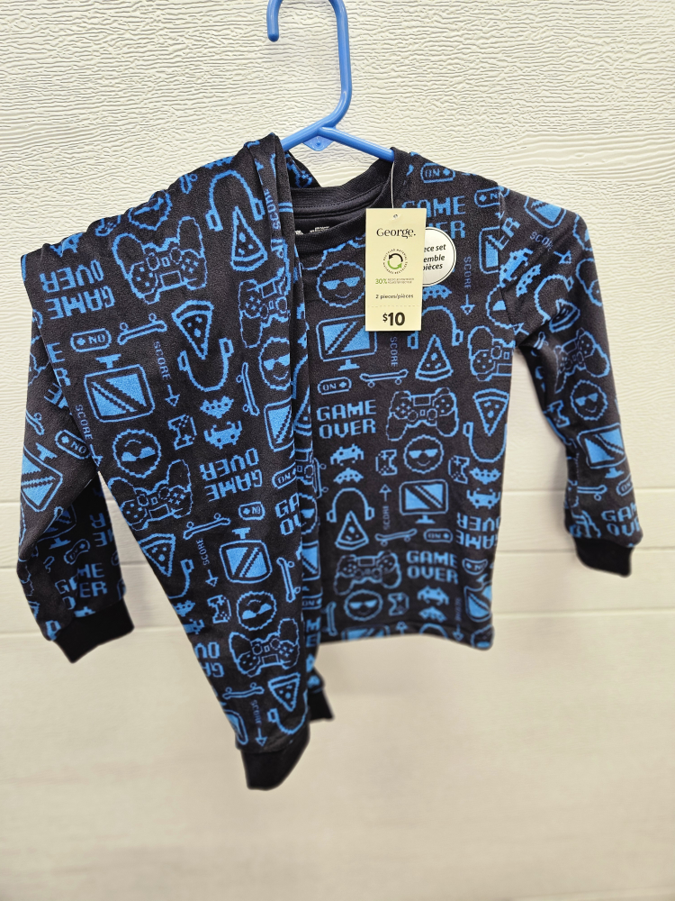 New soft 2-Piece Velour Set XS (4-5) - photo 2