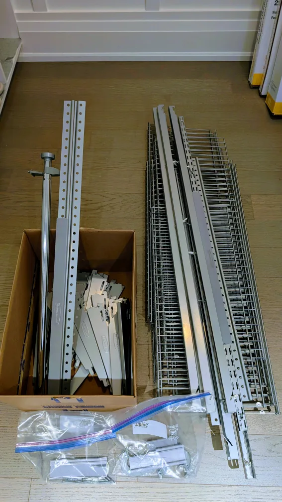 FREE - Closet Organizer Kit - Rubbermaid (manual not available) thumbnail