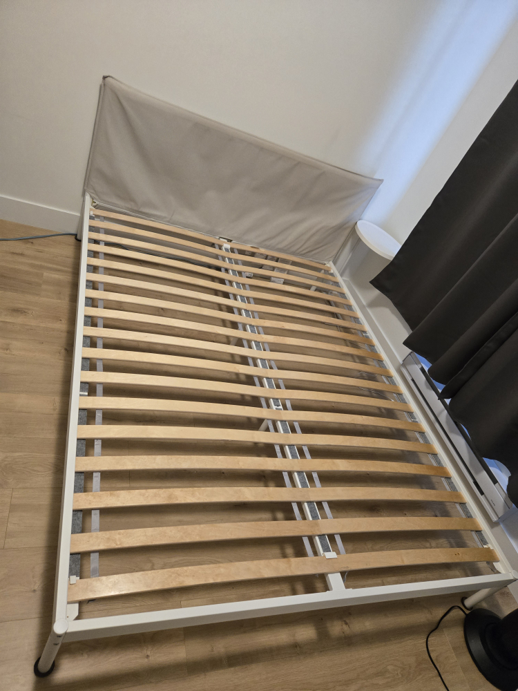 IKEA Kleppstad Queen Bed Frame - White/Beige - photo 4