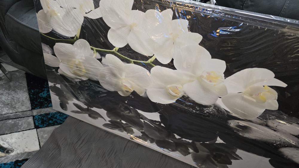 Orchid & Stone Wall Art - Brand New in Box! - photo 4