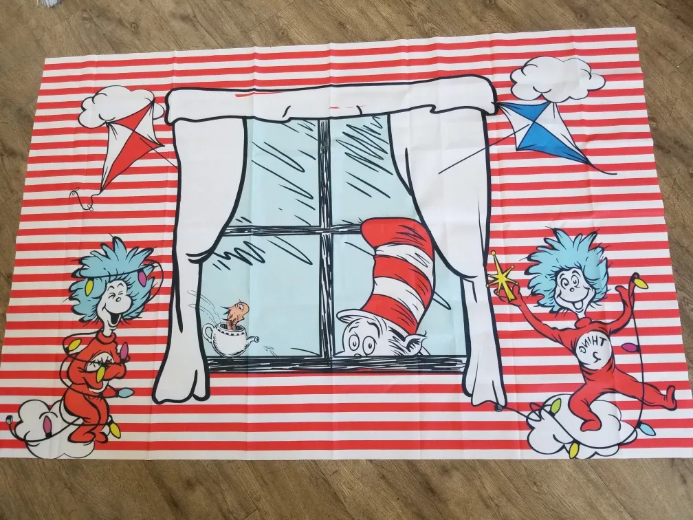 Dr. Seuss Cat in the Hat Fabric Backdrop thumbnail