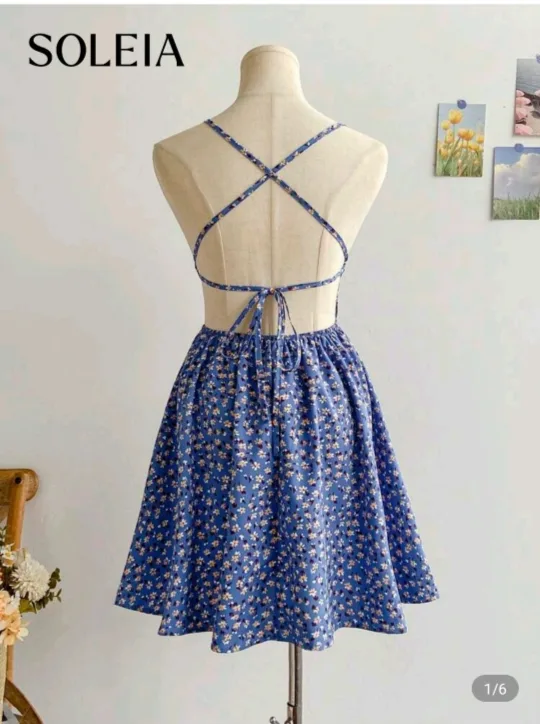 XS SOLEIA Floral Print Mini Dress image indicator(2)