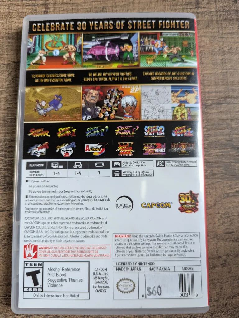 Street fighter 40th anniversary collection image indicator(2)