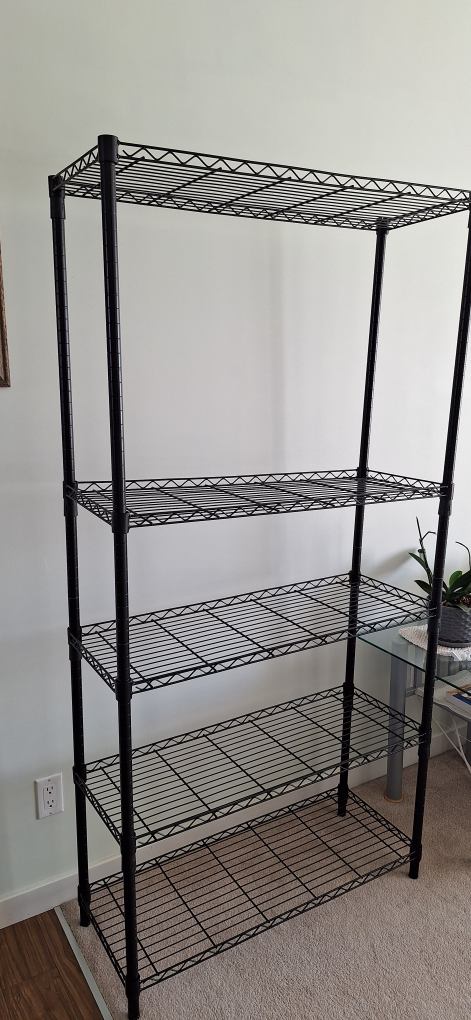 Black Wire Shelving Unit - 5 Tier