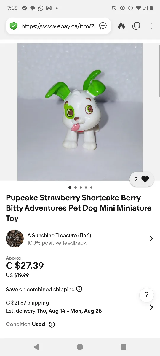 Strawberry Shortcake Pupcake Figure image indicator(5)