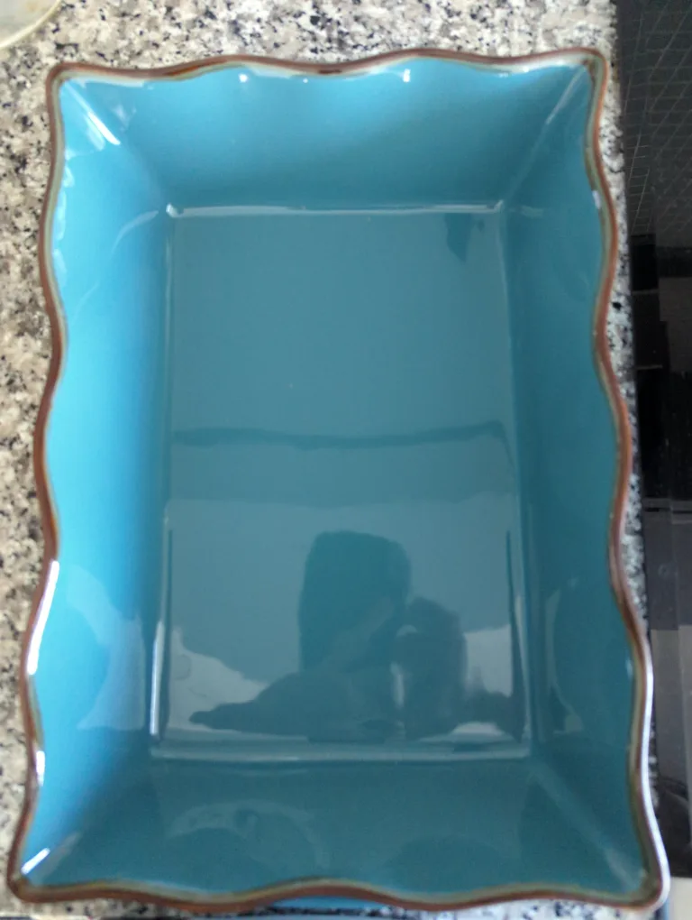Teal Ceramic Baking Dish, 9x13 inch thumbnail