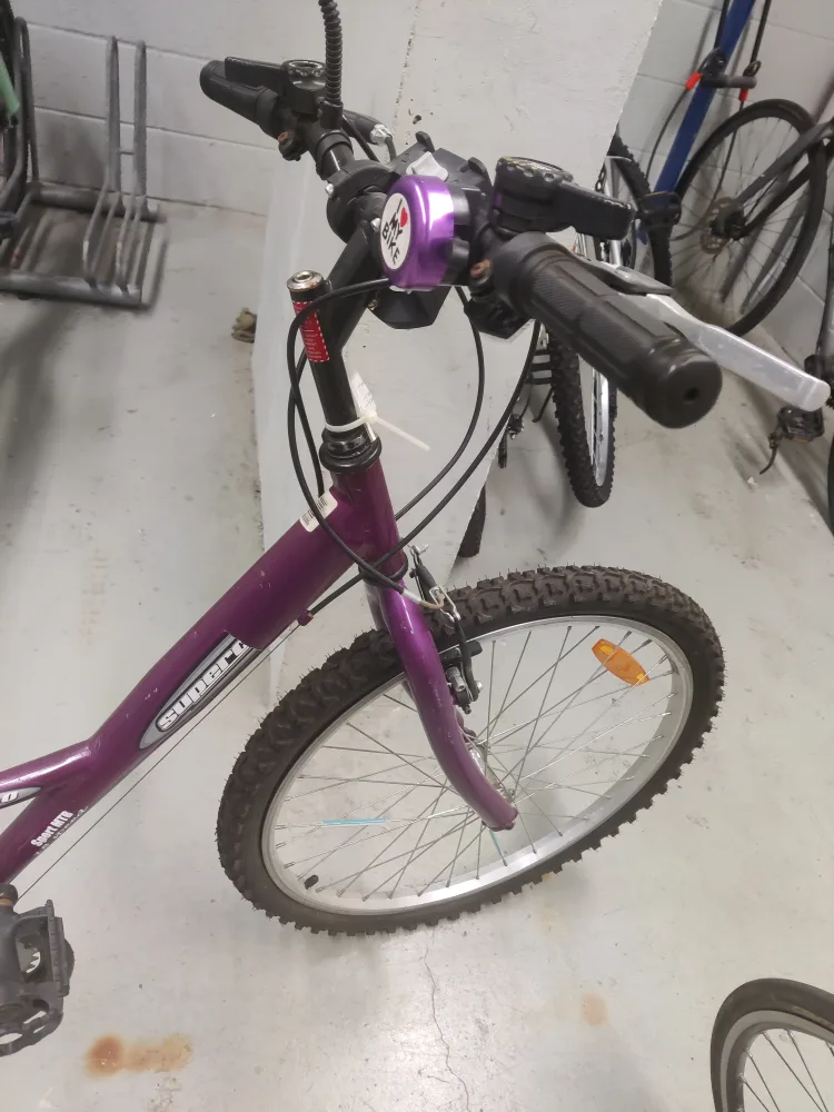 Purple Bicycle with all assessories image indicator(4)