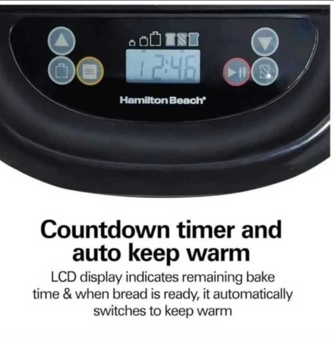 Hamilton Beach Artisan Dough and Bread Maker image indicator(9)