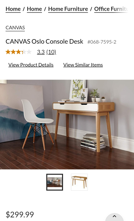 CANVAS Oslo Console Desk