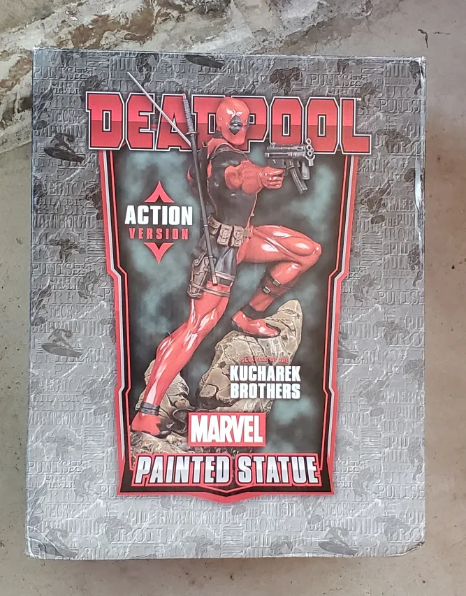 Deadpool Action Version Painted Statue by Kucharek Brothers thumbnail