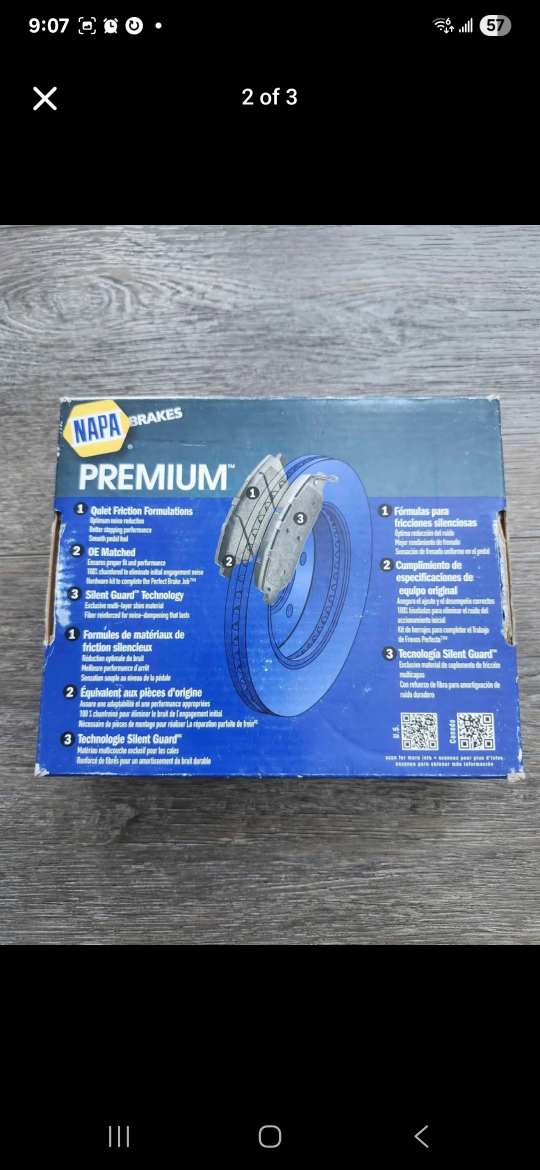 NAPA Brakes Premium Disc Brake Pads SS-8272-X - photo 2