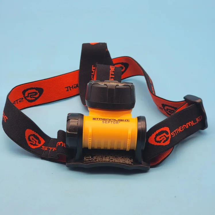 🥳VGC🤩 Streamlight 61052 SEPTOR LED HEADLAMP Yellow/ Black image indicator(4)