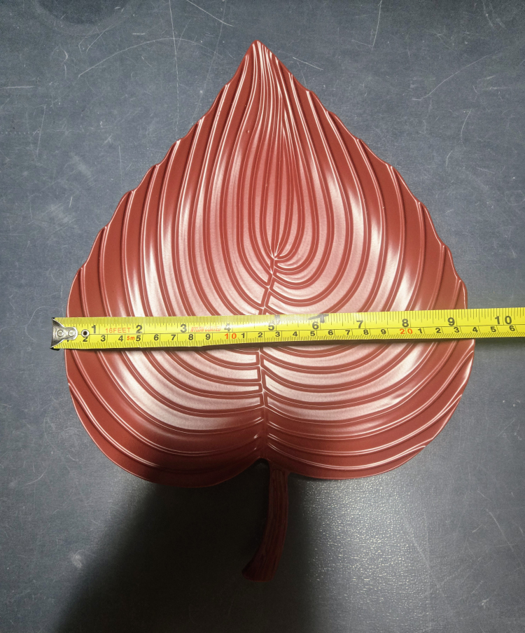Red Leaf-Shaped Decorative Tray - photo 4