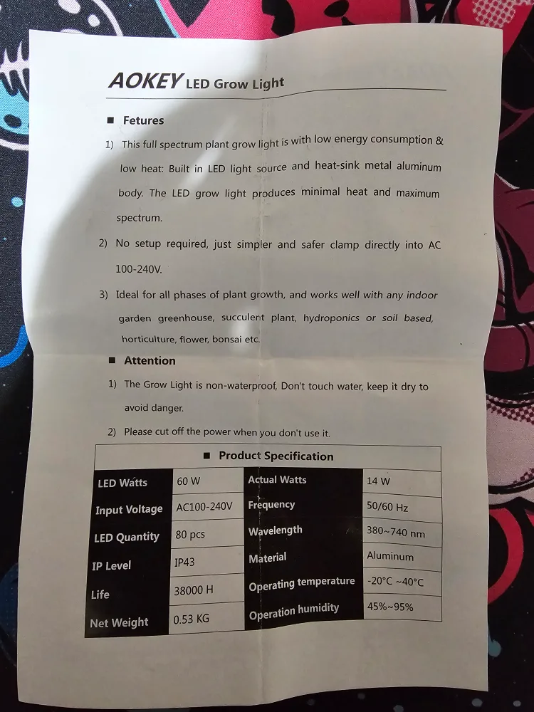 AOKEY LED Grow Light image indicator(3)