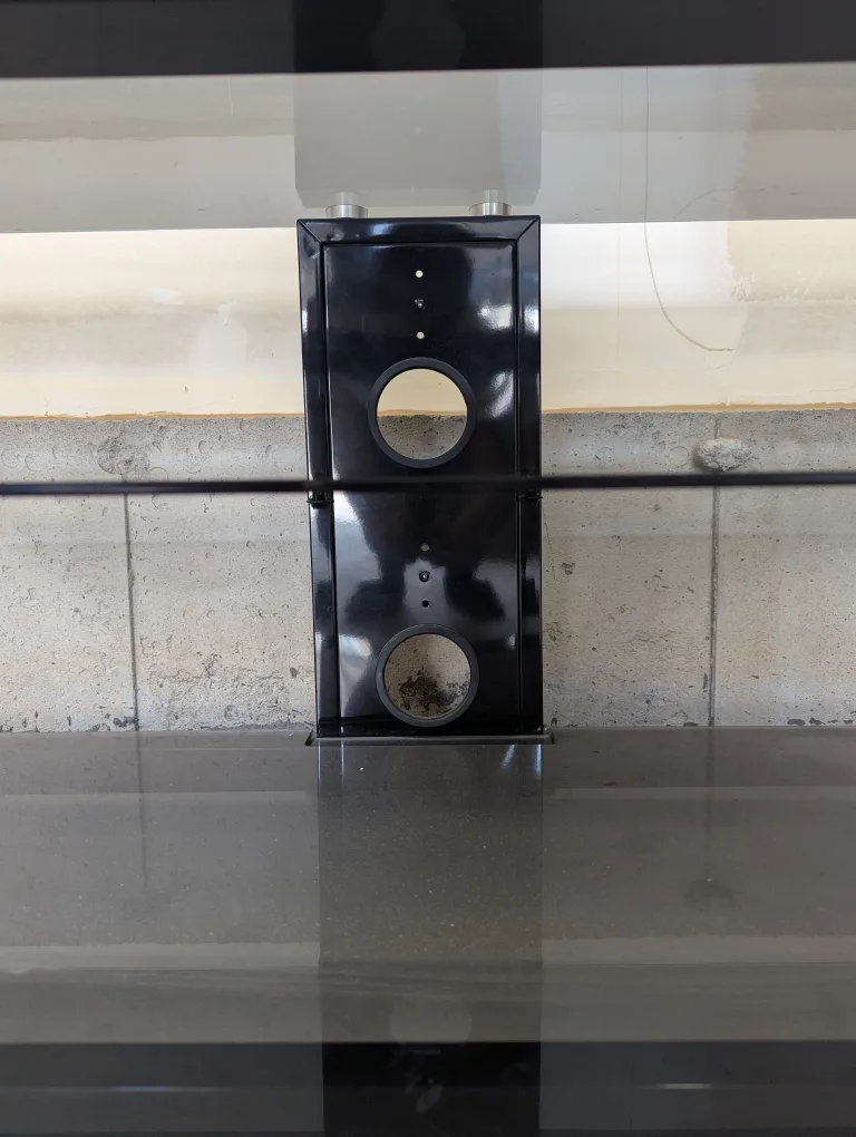Black Glass Top TV Stand image indicator(3)