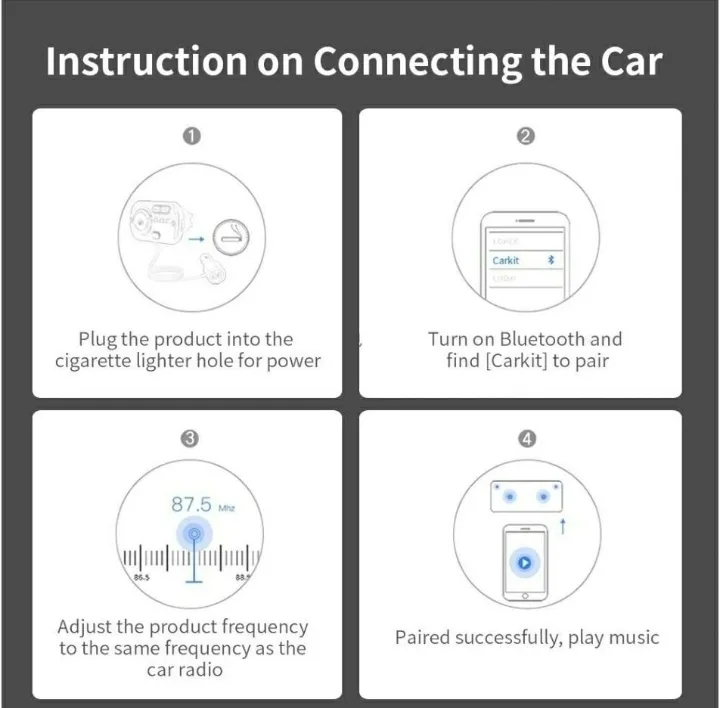 Bluetooth FM Transmitter for Car image indicator(2)