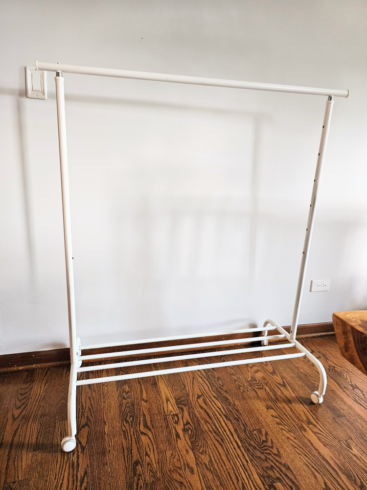 IKEA Rigga Clothes Rack, White - photo 5