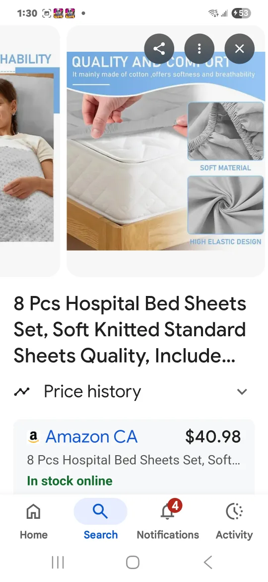 8 Pcs Hospital Bed Sheets Set - New image indicator(3)