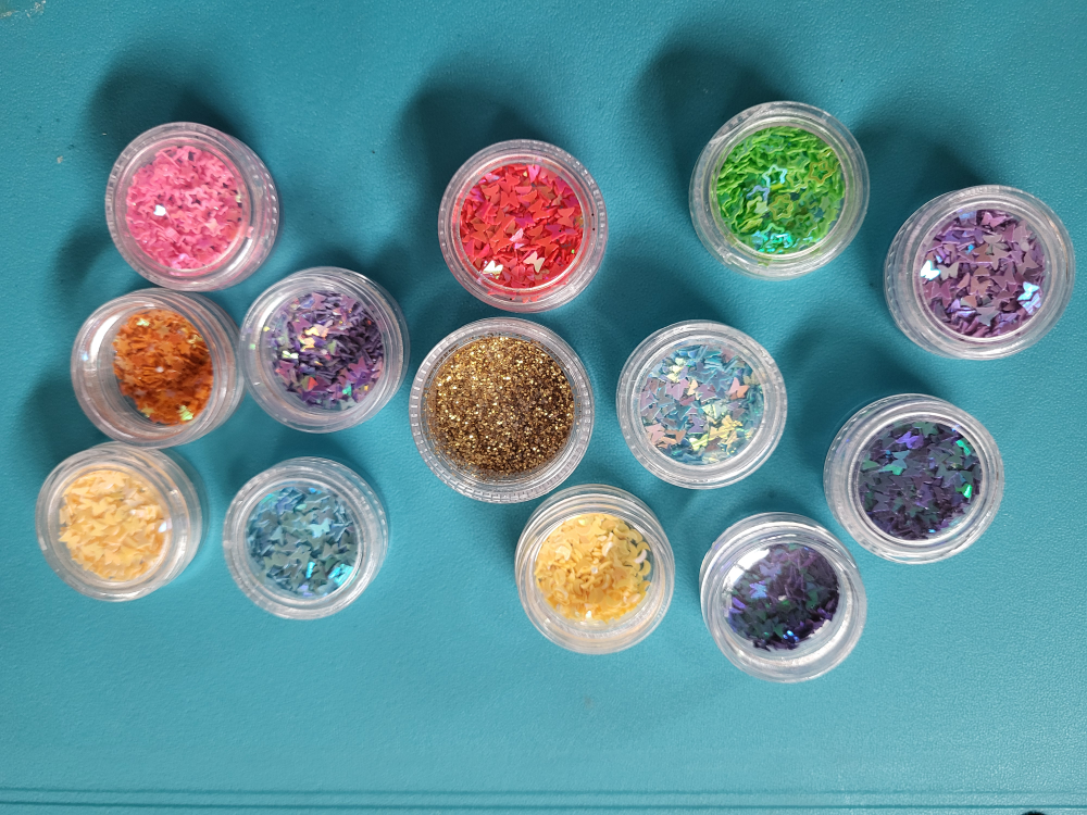 Assorted Butterfly Glitter Set