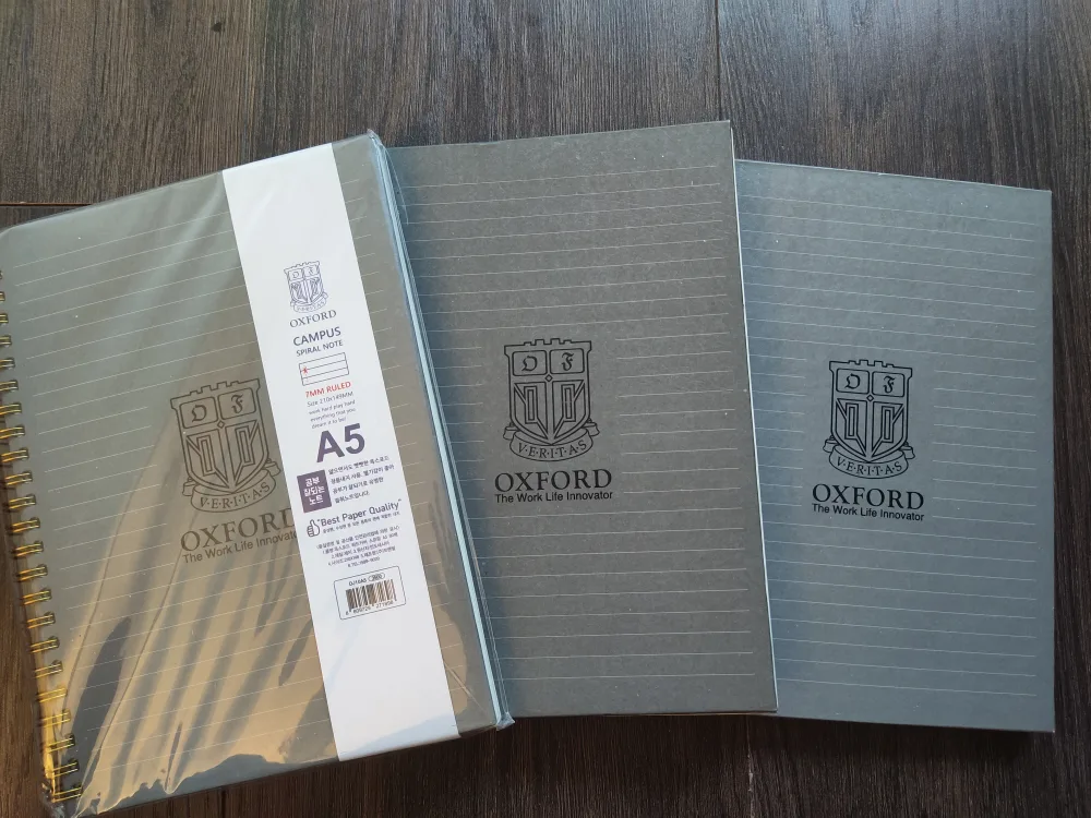 8 Oxford Campus A5 Spiral Notebooks image indicator(4)