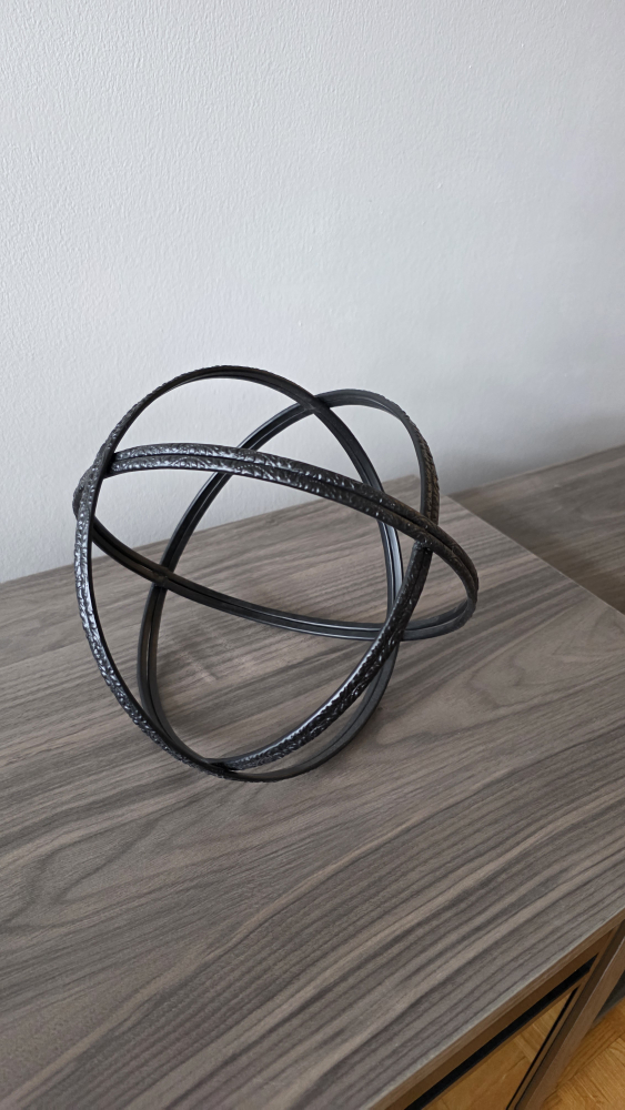 Metal Decorative Sphere - Black