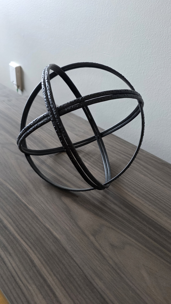 Metal Decorative Sphere - Black - photo 2