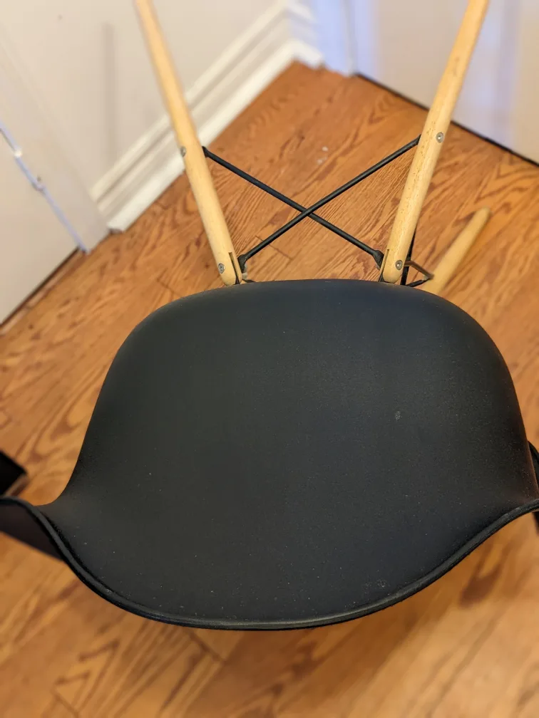 Eames Style Black Shell Chair image indicator(2)
