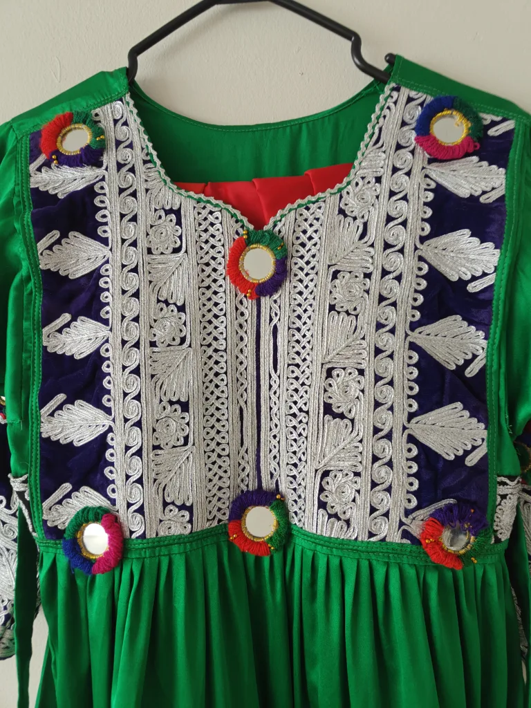 Afghanistani Traditional Dress & Pants Set image indicator(2)