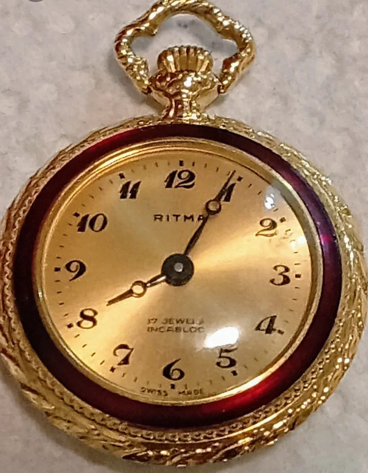Ritma 17 Jewels Incabloc Pocket Watch thumbnail