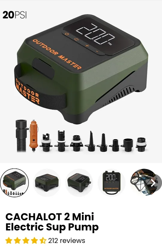 NEW! CACHALOT 2 Mini Electric Sup Pump thumbnail