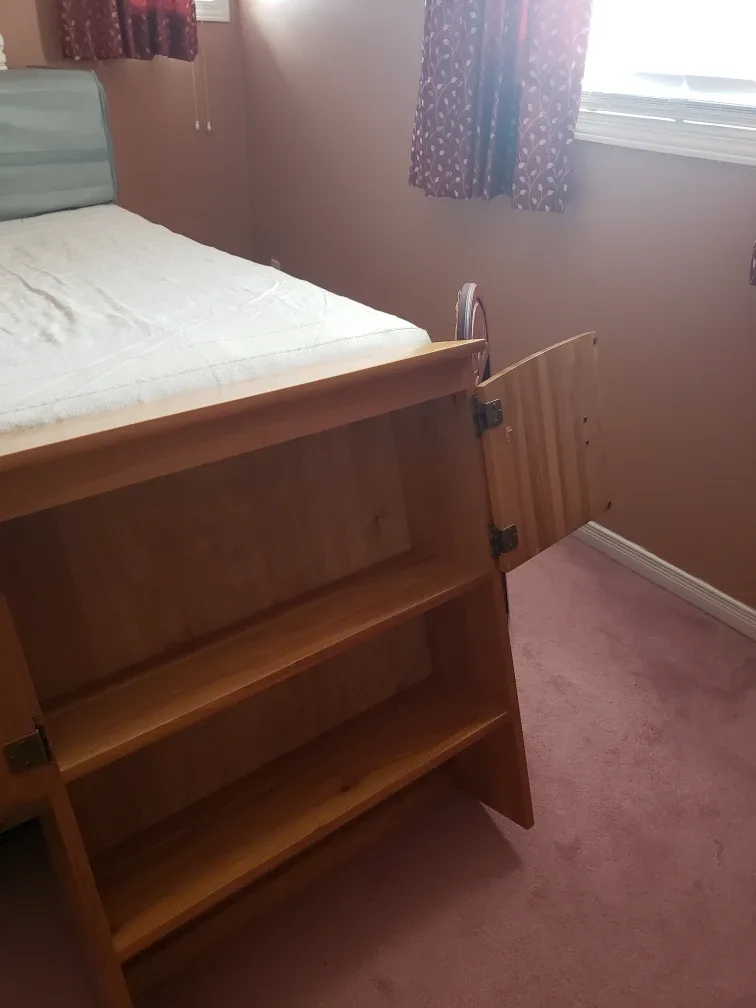 Wooden Bedside Cabinet with Storage with bonus gift image indicator(3)