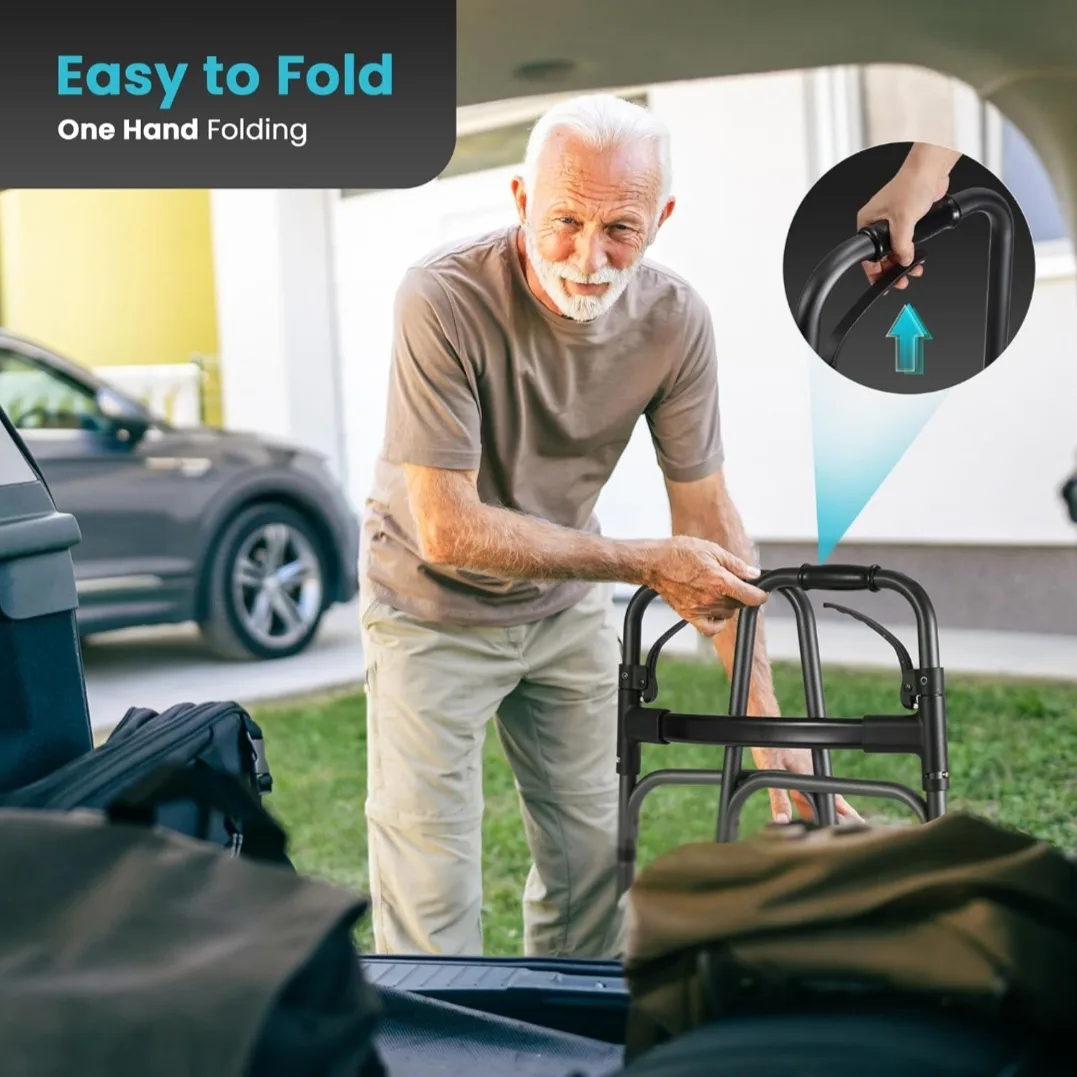 FOLDING WALKER - Charcoal Grey image indicator(4)