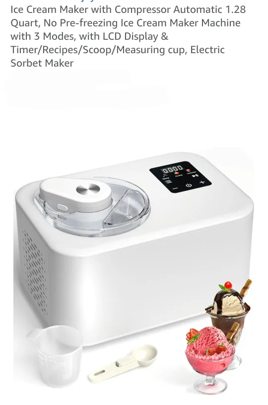 Ice Cream Maker with Compressor thumbnail