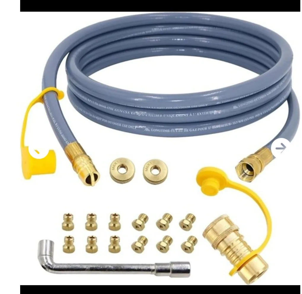 New Propane Natural Gas Conversion Kit 10ft 3/8in quick connect thumbnail