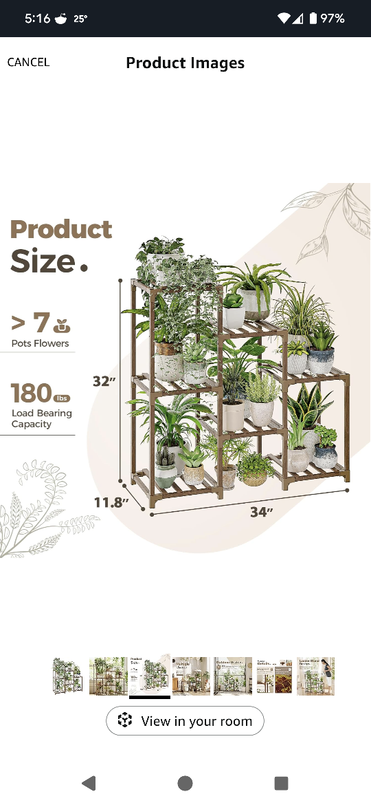3-Tier Plant Stand - Holds >7 Pots - photo 2