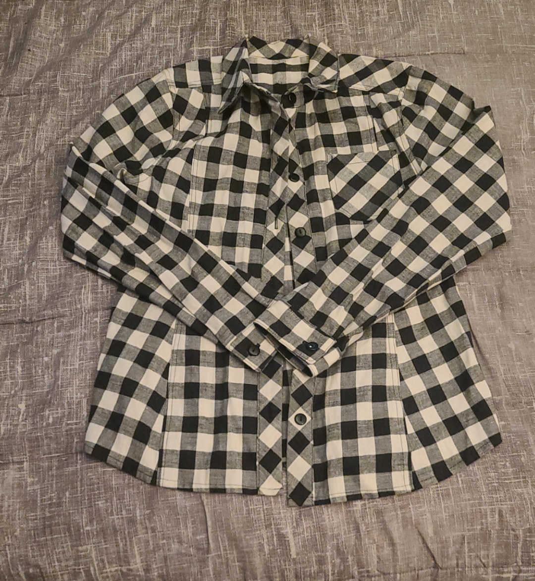 Button-Up Shirt - Black & White - photo 5