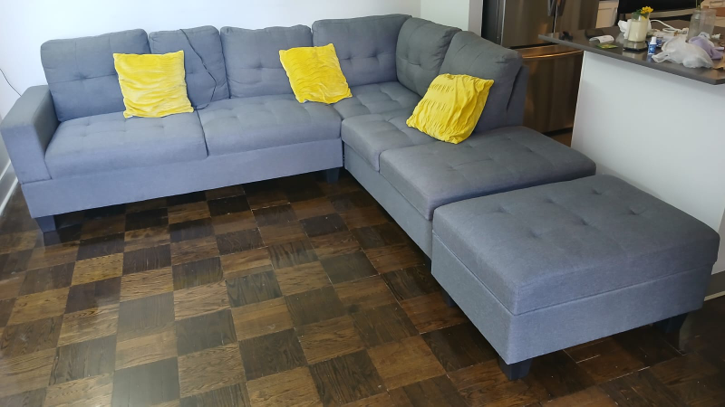 URGENT SALE: Modern Sectional Sofa + FREE Home Office Furniture - photo 3