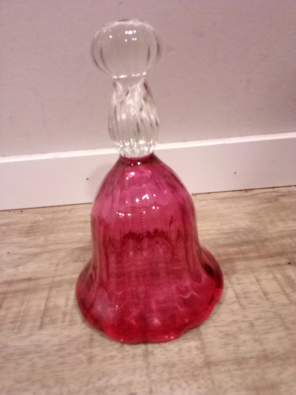 Heritage Cranberry Glass Bell thumbnail