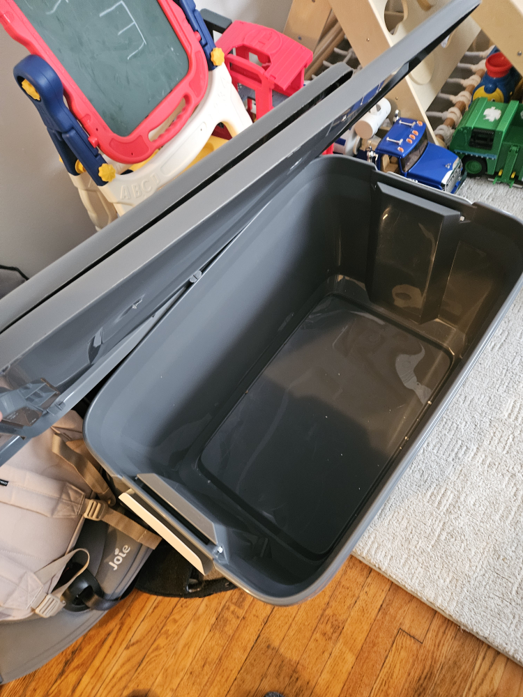 Grey Storage Tote with Lid. 2pcs - photo 2