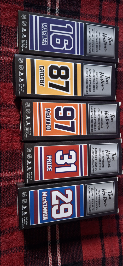 Tim Hortons NHL Superstar Collectable Sticks
