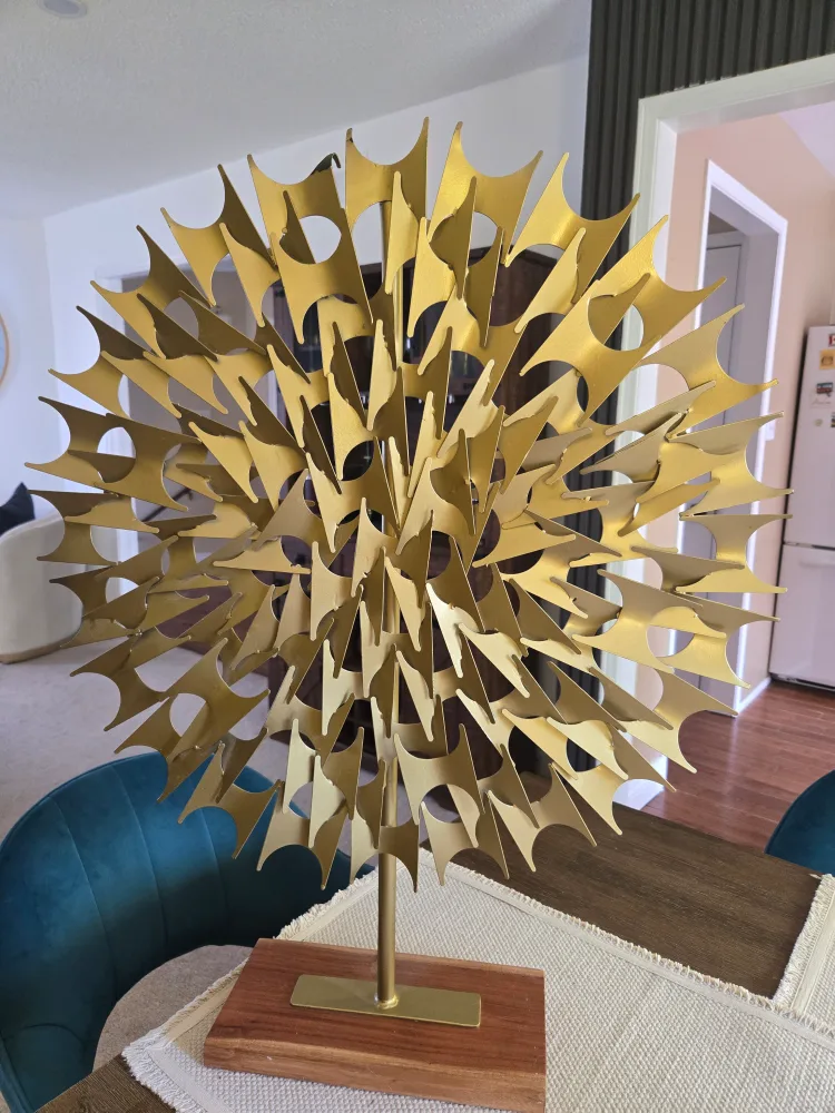 Decorative Gold-toned Metal sculpture 🥕 image indicator(2)