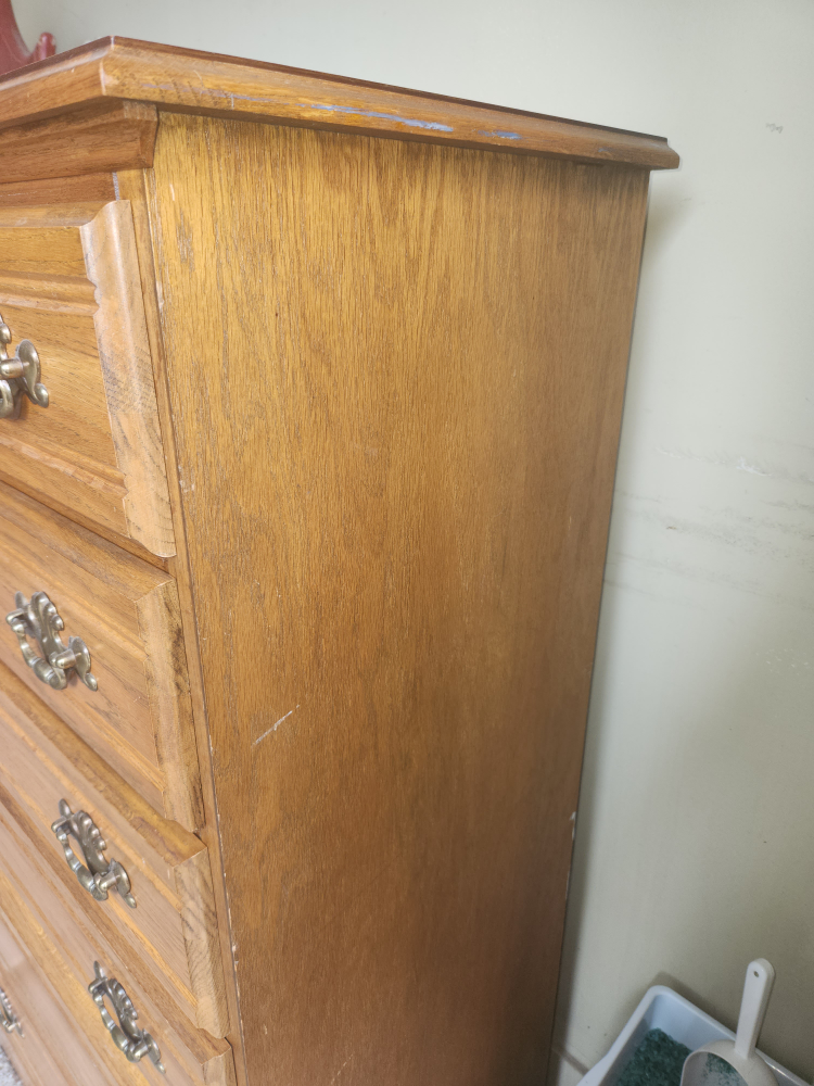 Tall Wooden Dresser - photo 2
