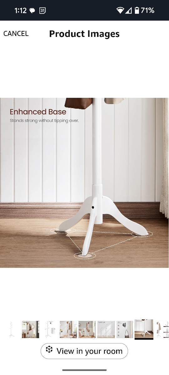 Super Cute White Coat Stand - photo 5